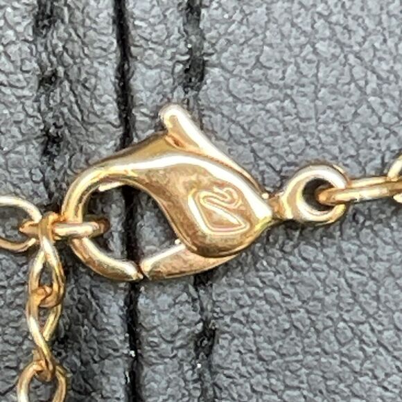 Swarovski Crystal EDIFY All Around Necklace Rose Gold Plated Pearl 16” Length - Picture 5 of 8